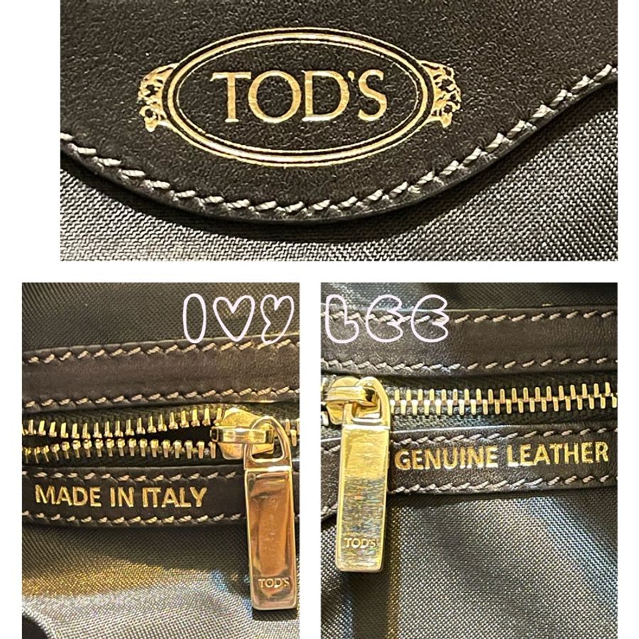TODS 斜背包 側背包 墨黑色 質感肩背包 手拿包 D-Bag 二手精品-4
