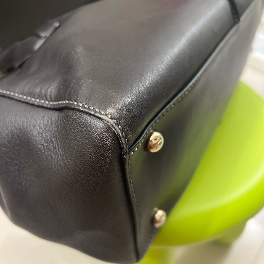 TODS 斜背包 側背包 墨黑色 質感肩背包 手拿包 D-Bag 二手精品-6