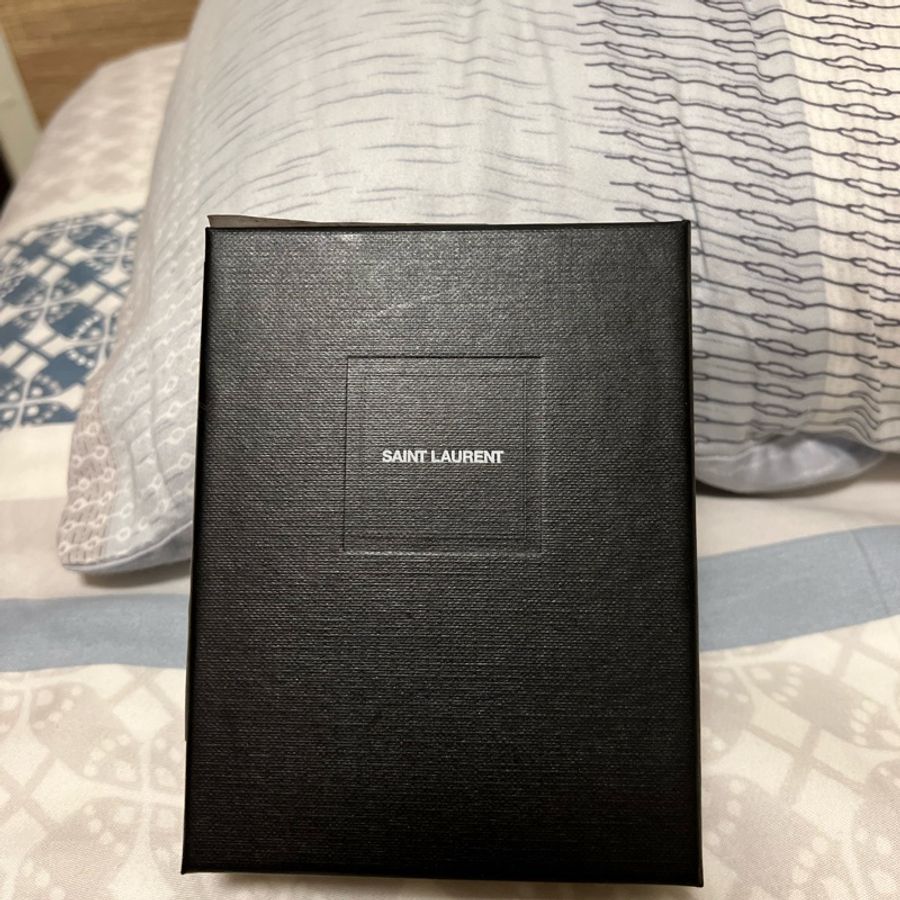 YSL 芥末黃名片卡夾-3