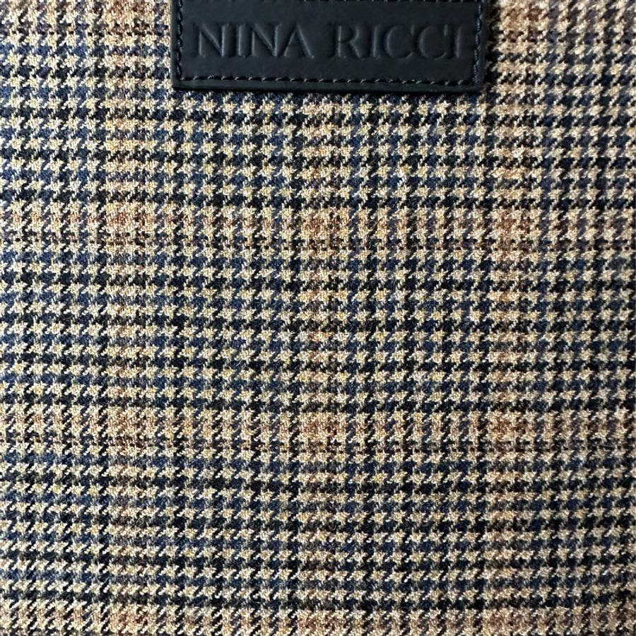 Nina Ricci 羊毛格紋方形Tote bag-5