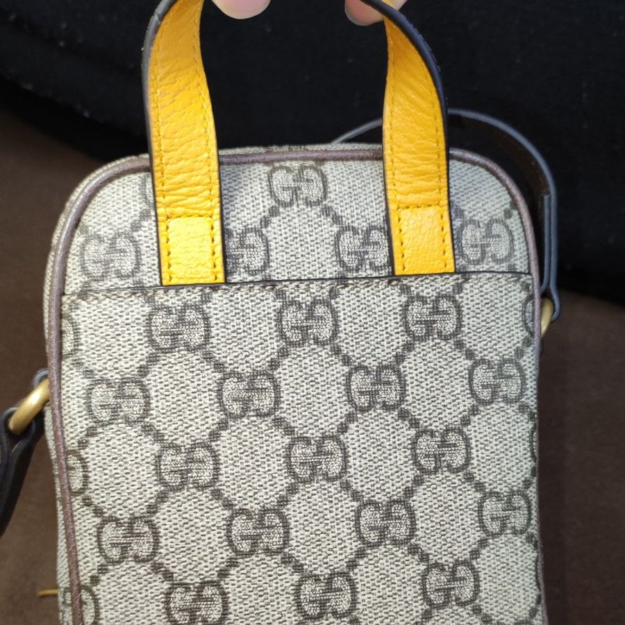 GUCCI 經典Neo Vintage系列Supreme帆布虎頭相機包/手提/斜背包(迷你)大全配💯-6