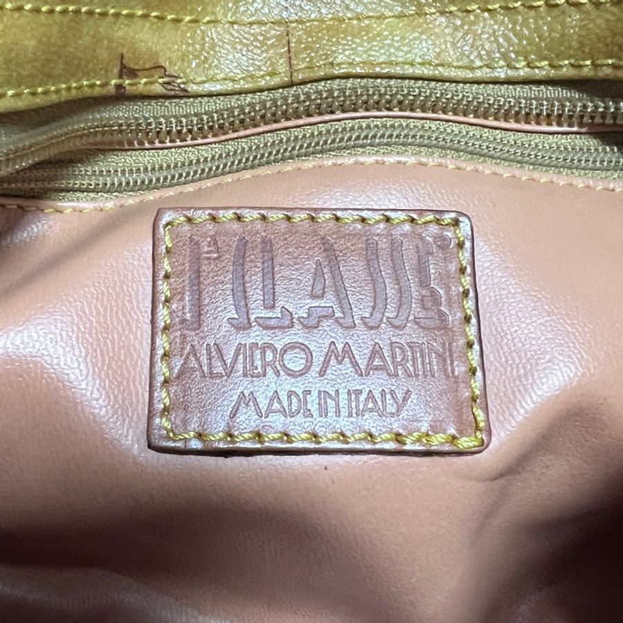 Alviero Martini 義大利製 義大利品牌地圖包 澳大利亞地圖 拉鍊單肩包 腋下包 二手 vintage 復古-7