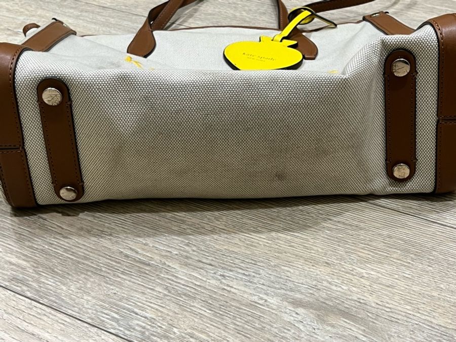Kate Spade-帆布托特包(米色)-3