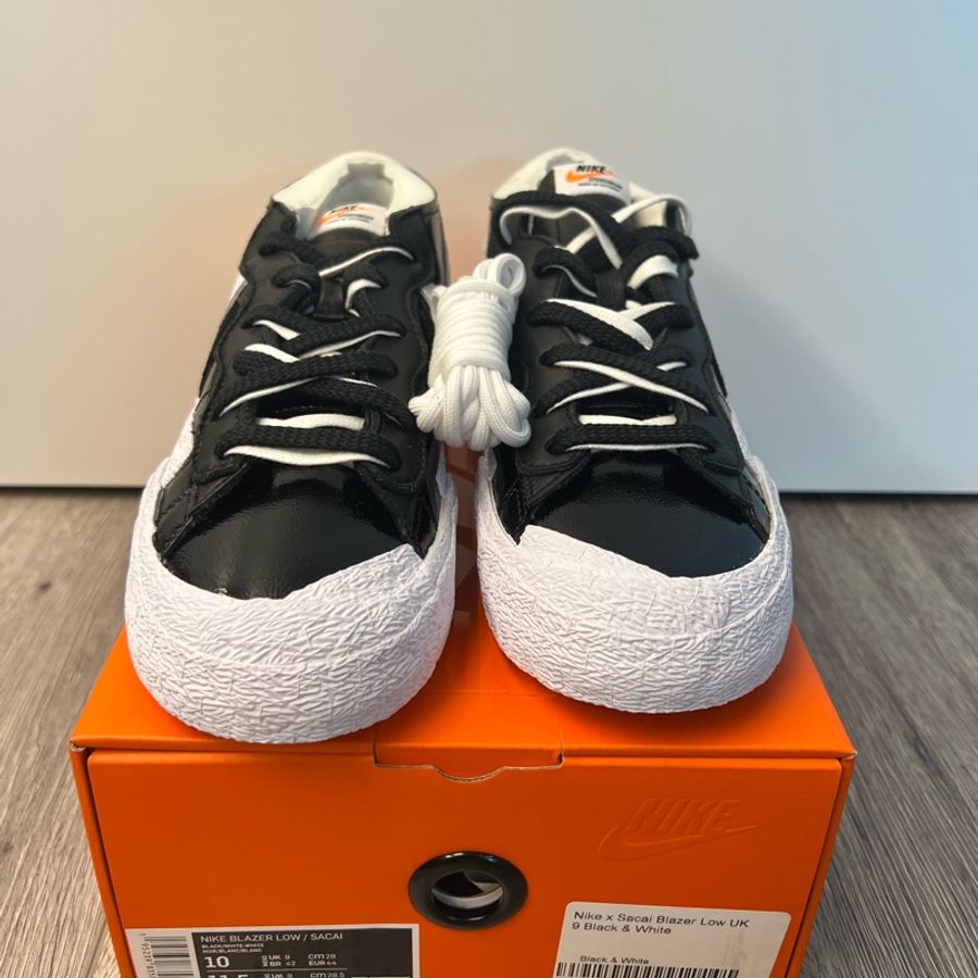 Nike Blazer Low X Sacai Black Patent Leather-1
