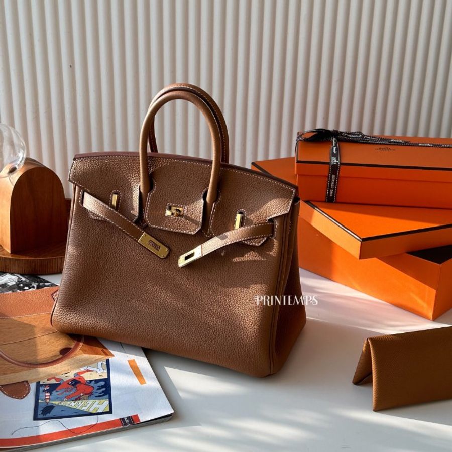 |Hermès|BIRKIN 25cm 金棕金釦-0
