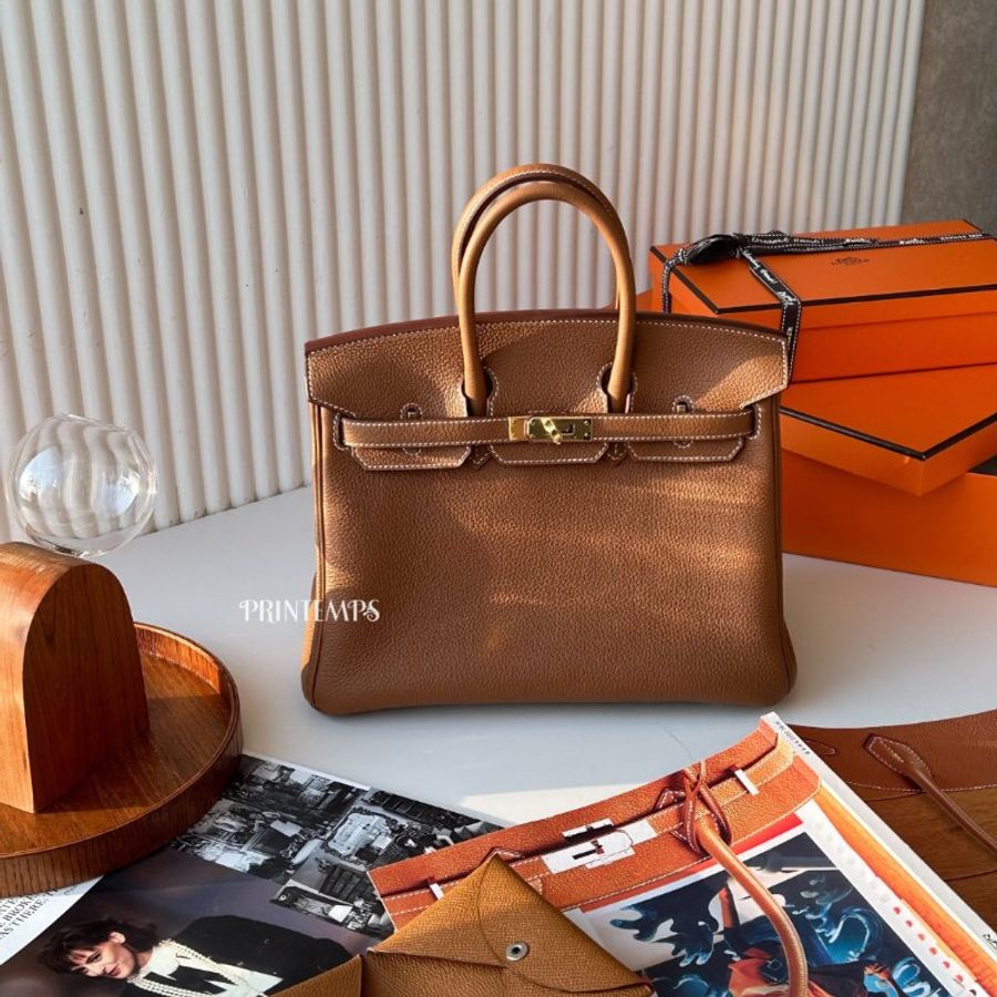 |Hermès|BIRKIN 25cm 金棕金釦-1