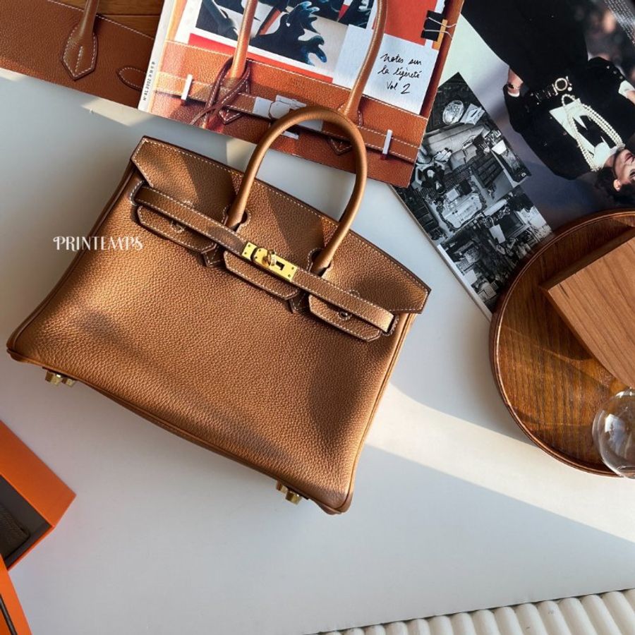 |Hermès|BIRKIN 25cm 金棕金釦-2