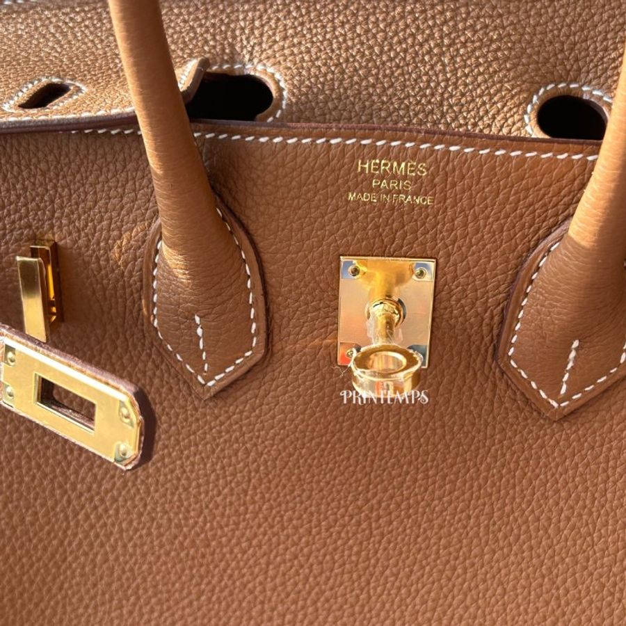 |Hermès|BIRKIN 25cm 金棕金釦-6