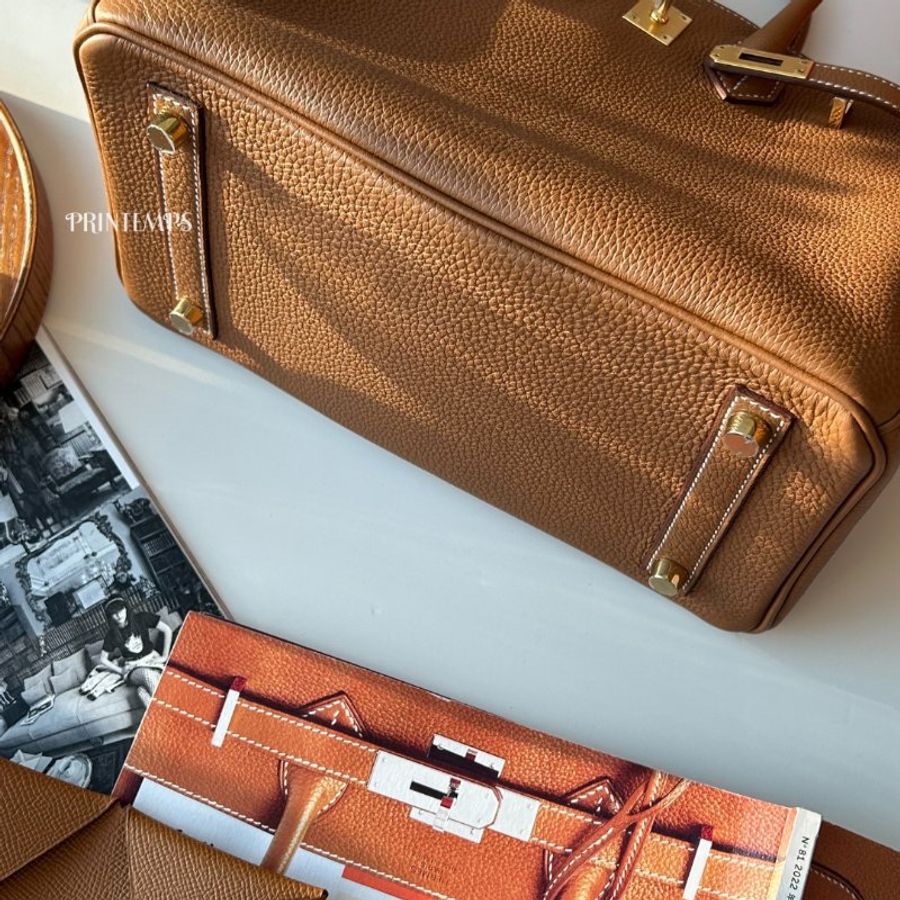 |Hermès|BIRKIN 25cm 金棕金釦-8