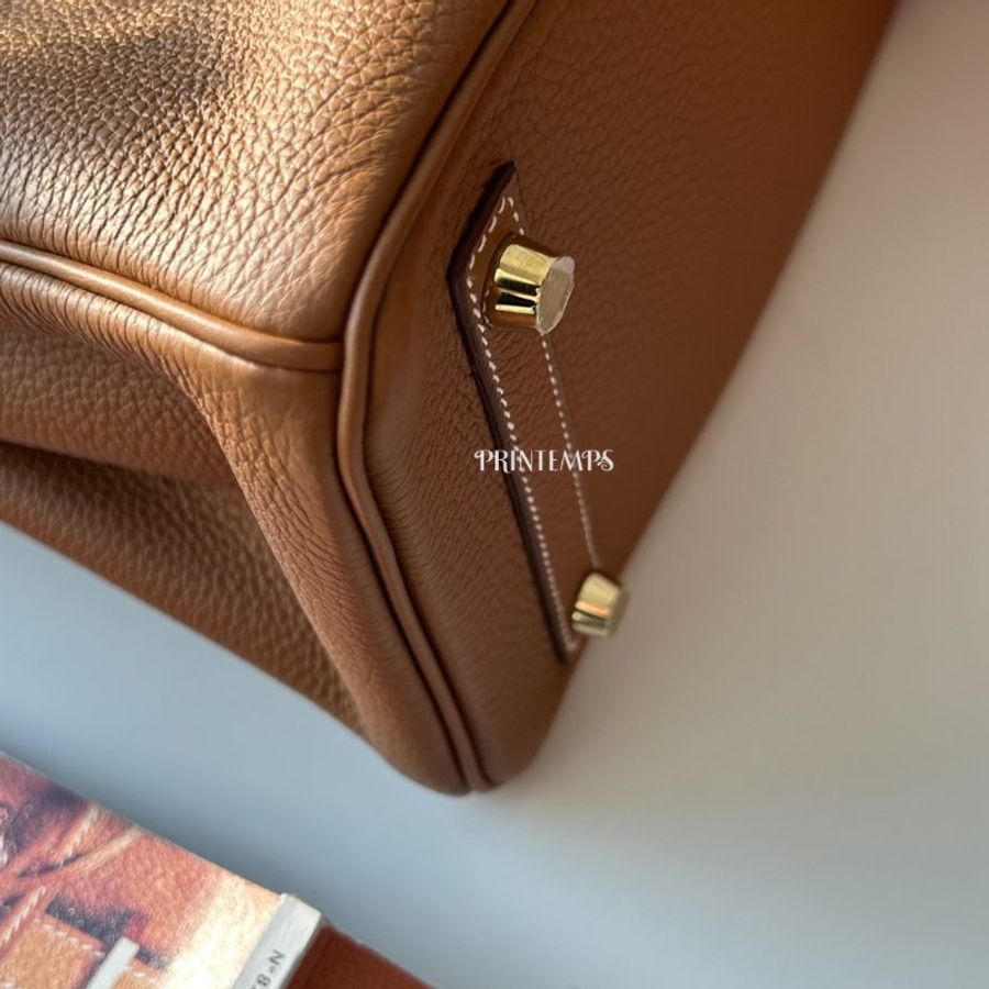 |Hermès|BIRKIN 25cm 金棕金釦-9