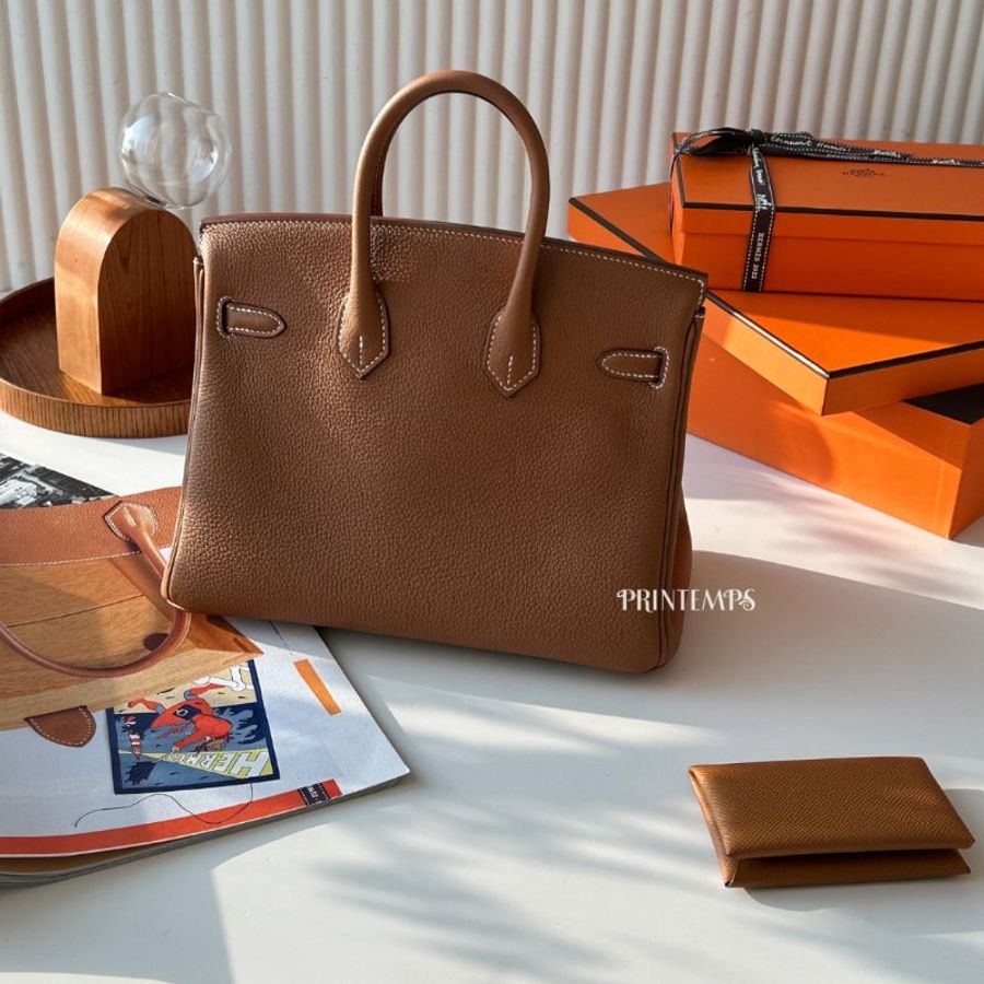 |Hermès|BIRKIN 25cm 金棕金釦-10