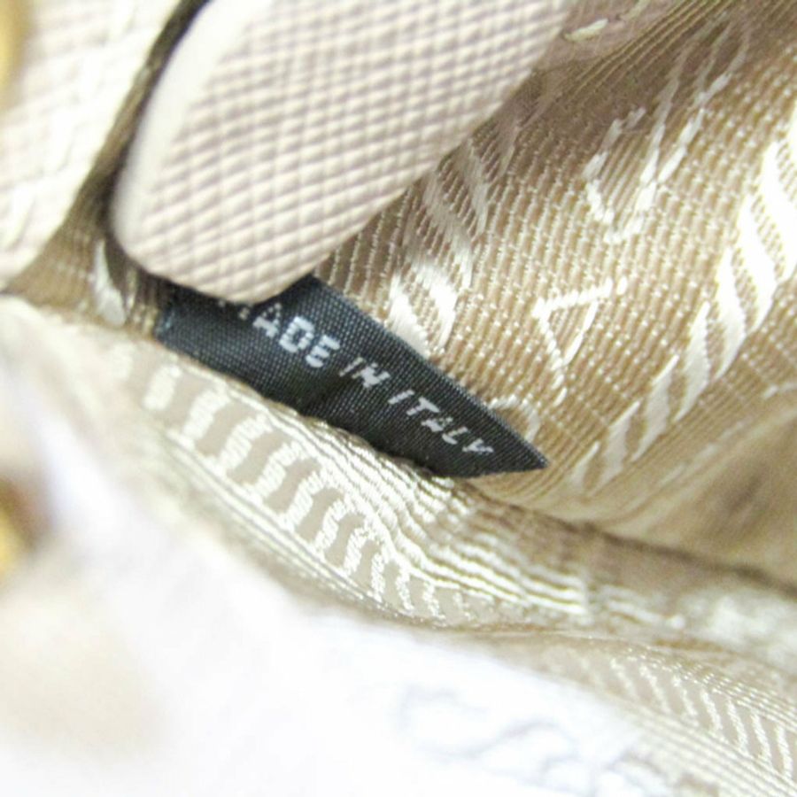 【日本直送】Prada Galleria 1BA896 女士 Saffiano Lux 手提包,單肩包米色粉色-7