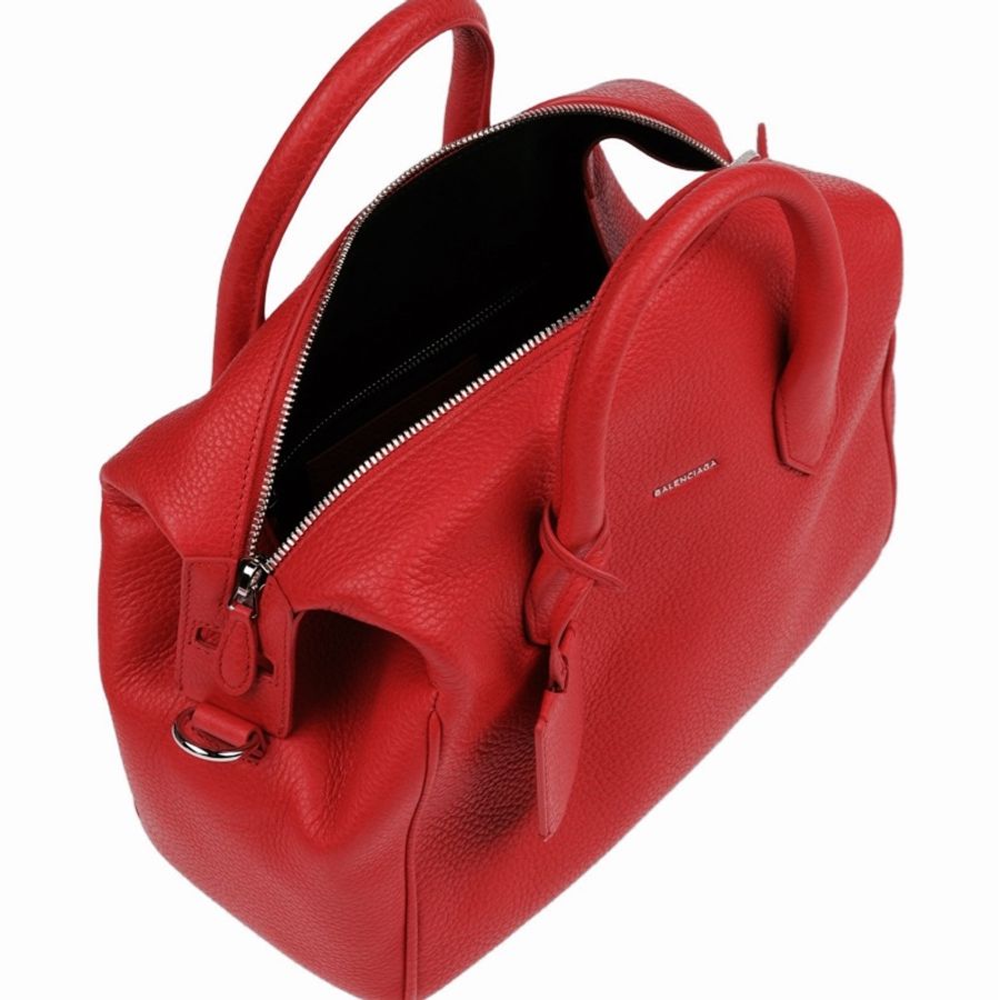 Balenciaga 紅色顆粒牛皮肩背/手提兩用包-1