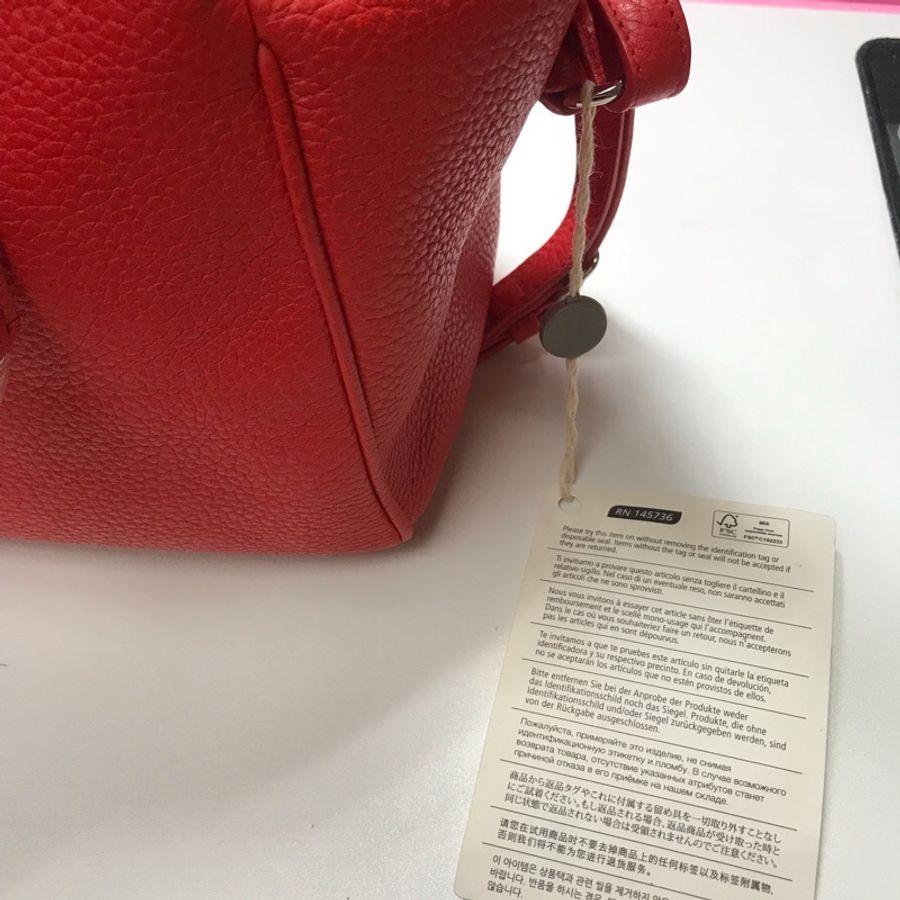 Balenciaga 紅色顆粒牛皮肩背/手提兩用包-3