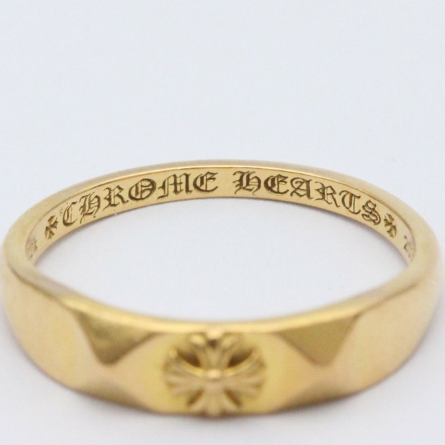 【日本直送】Chrome Hearts 泡泡糖戒指黃金 (22K) 時尚無寶石戒指黃金-5