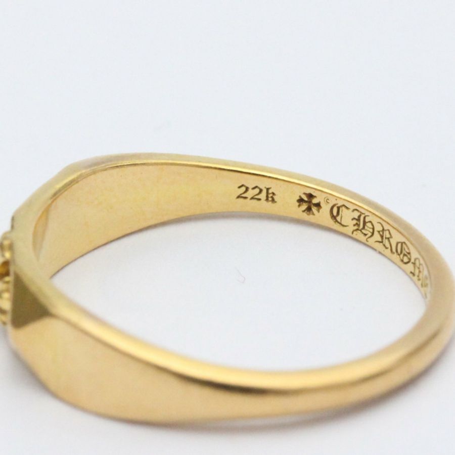 【日本直送】Chrome Hearts 泡泡糖戒指黃金 (22K) 時尚無寶石戒指黃金-6