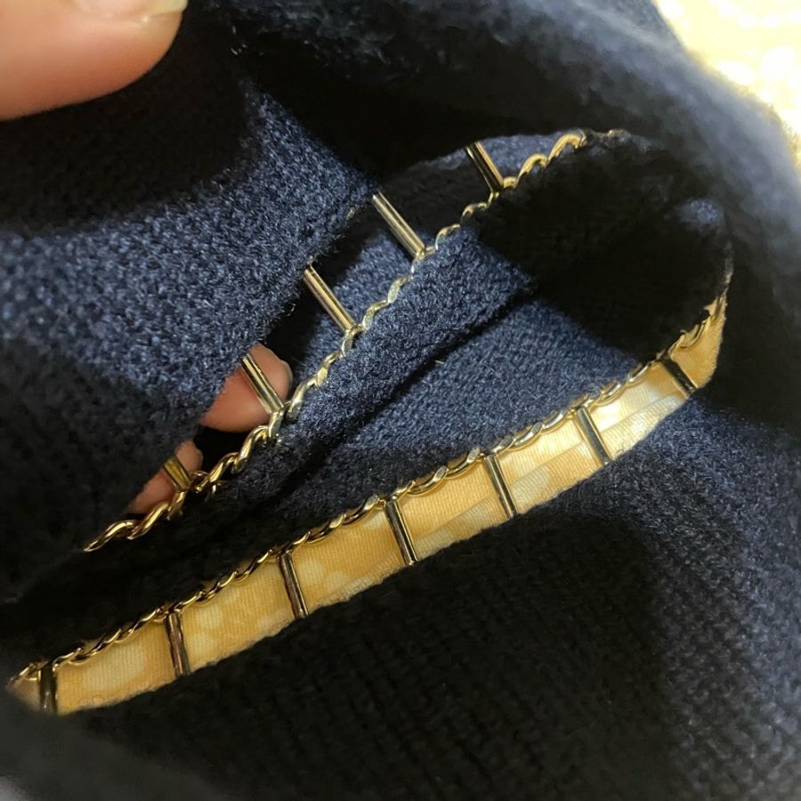 二手 Chanel 100% cashmere boatneck sweater 船領 毛衣-3