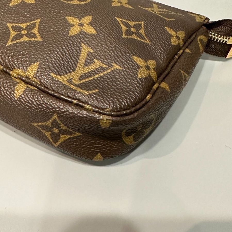 Louis Vuitton LV 老花字紋 VINTAGE 腋下包/手提包/肩背包/化粧包/麻將包-3