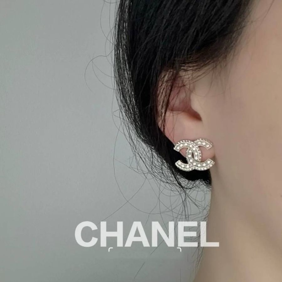 CHANEL 經典雙C滿鑽耳釘✨ 【戴上它妳只會更美😍】-2