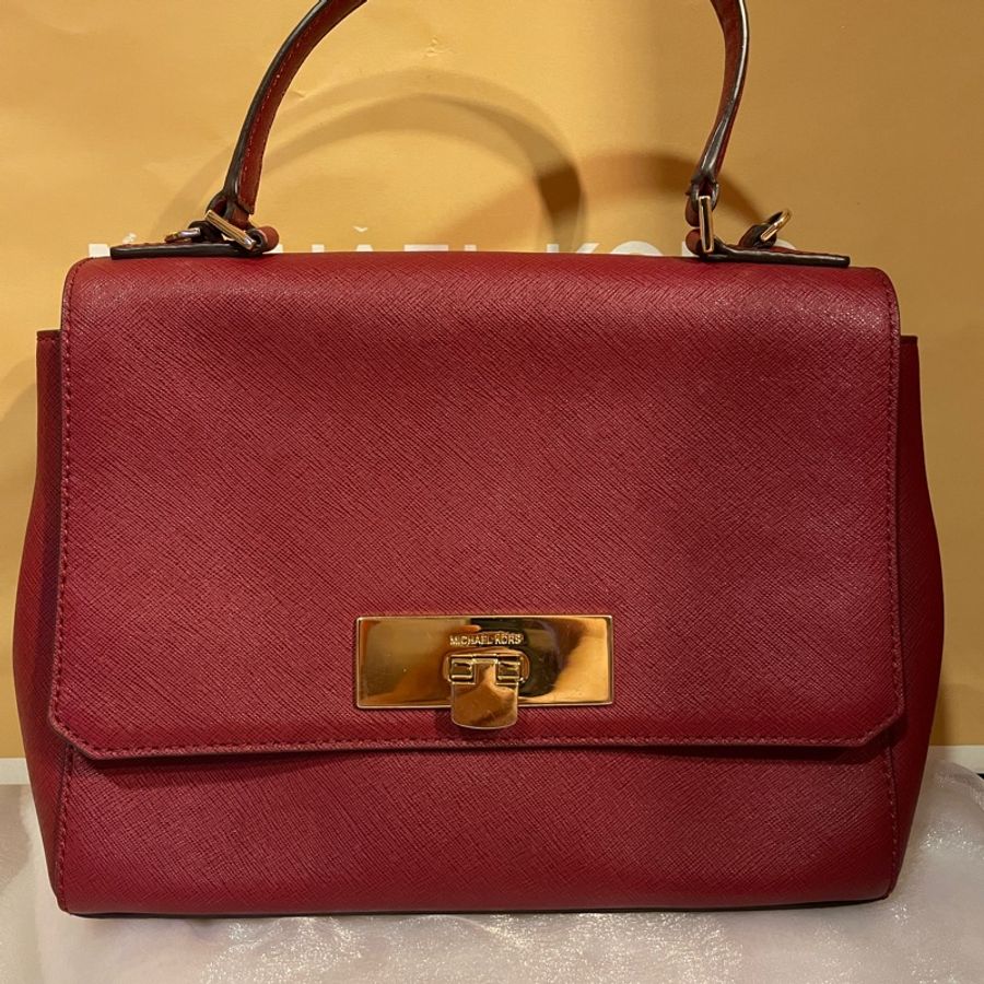 MICHAEL KORS 手提包/側背包-酒紅色-0