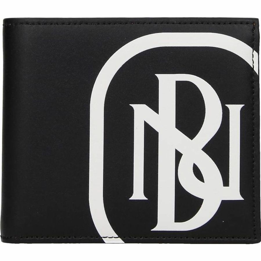 【義大利直送】全新品 Neil barrett 錢包男士皮革黑色-0