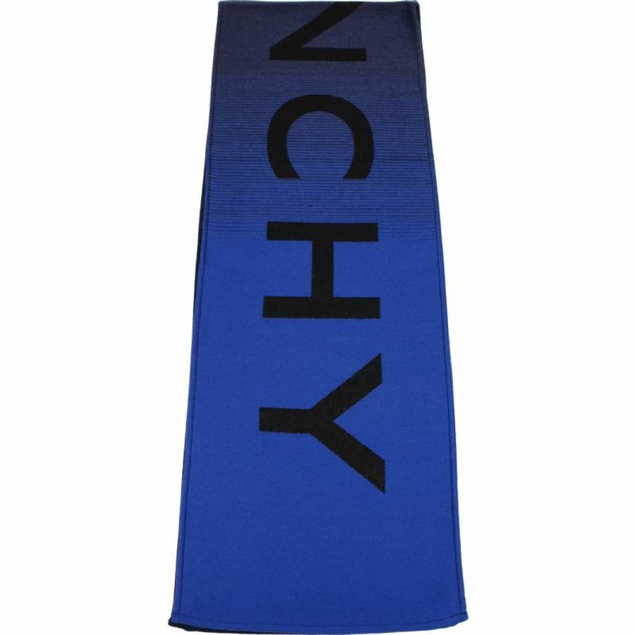 【義大利直送】全新品 Givenchy 圍巾男士羊毛藍色-1