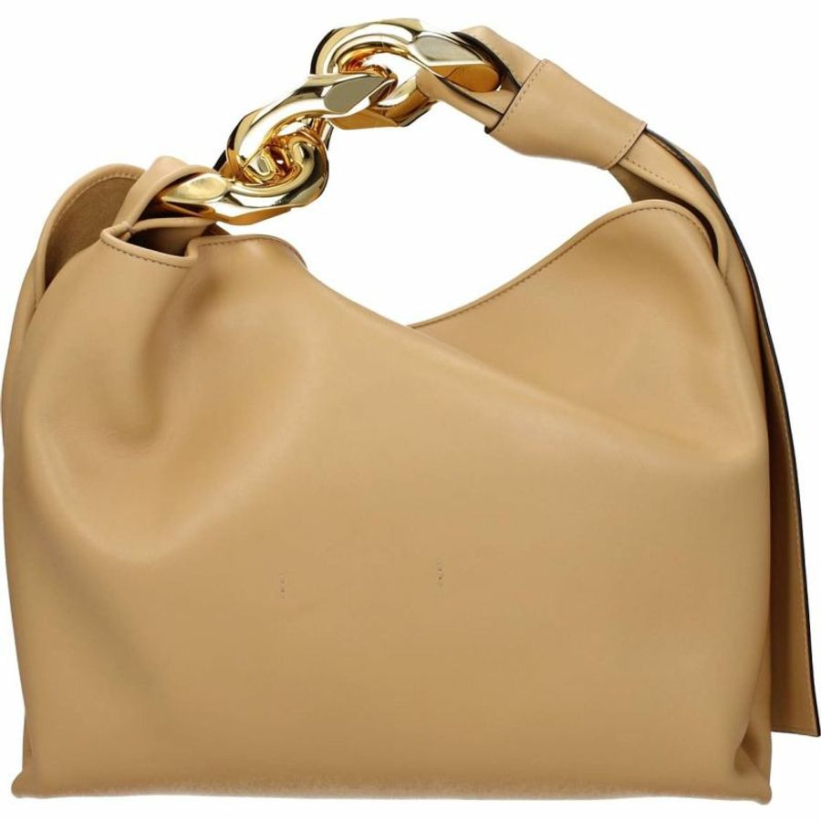 【義大利直送】全新品 Jw anderson 手提包女士皮革米色淺米色-2