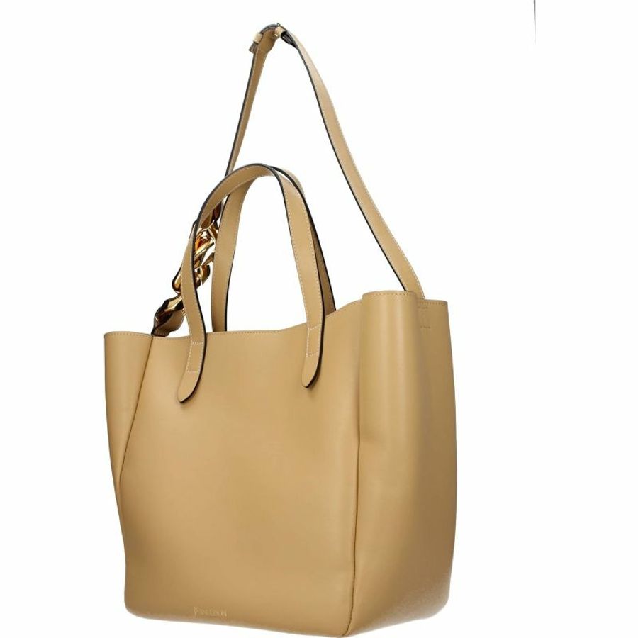 【義大利直送】全新品 Jw anderson 手提包女士皮革米色淺米色-1