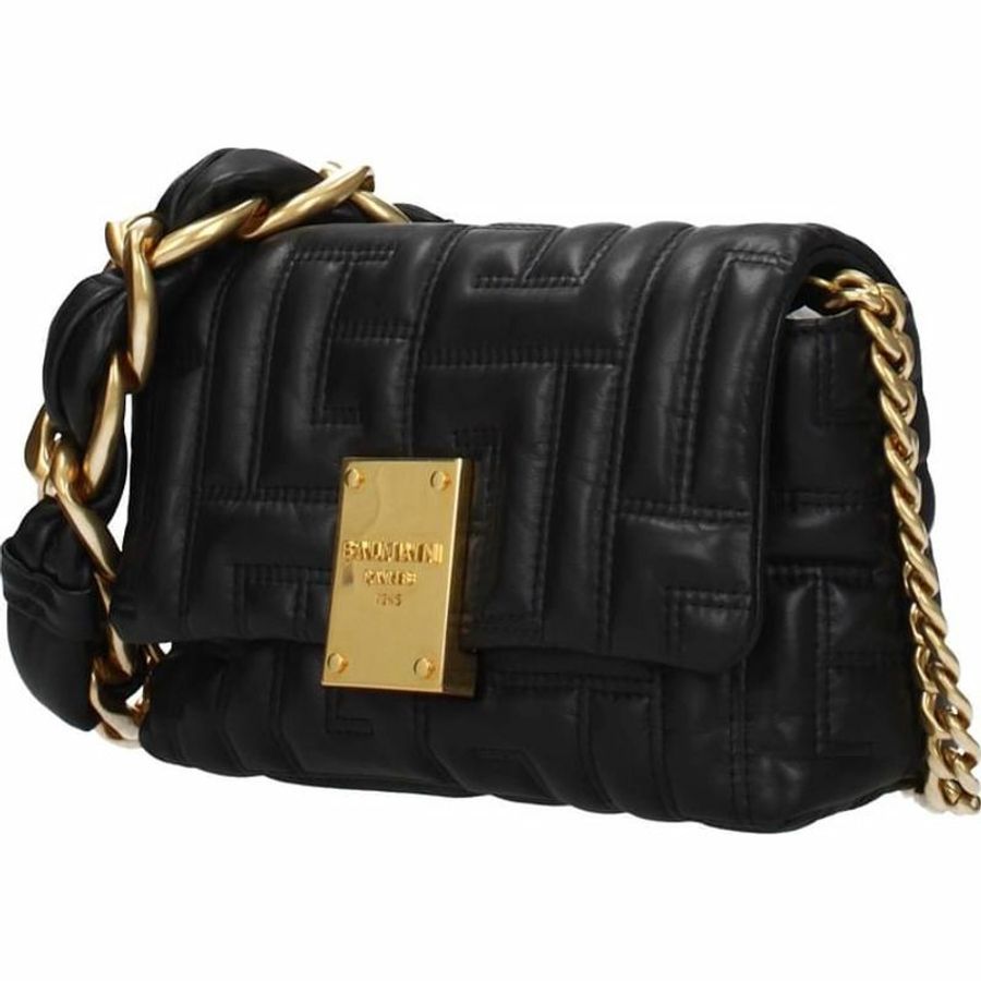 【義大利直送】全新品 Balmain 斜挎包女士皮革黑色-1
