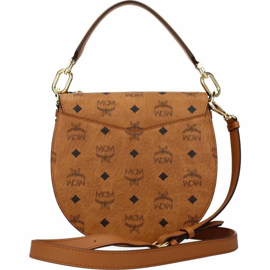【義大利直送】全新品 MCM 手袋女士皮革棕色干邑色-2