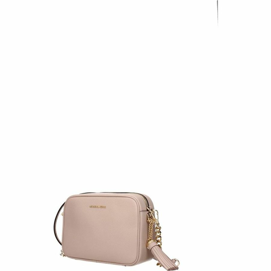 【義大利直送】全新品 Michael kors 斜挎包 ginny 女士 皮革 粉色 柔粉色-1