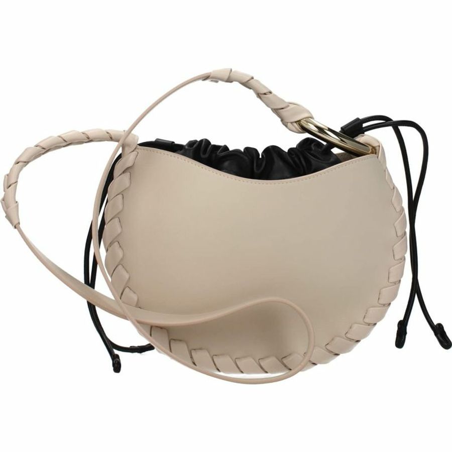 【義大利直送】全新品 Chloé 斜挎包 mate 女士皮革米色慕斯-2