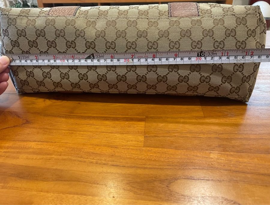 Gucci 古馳竹條編織手把 肩背老花竹節包-20