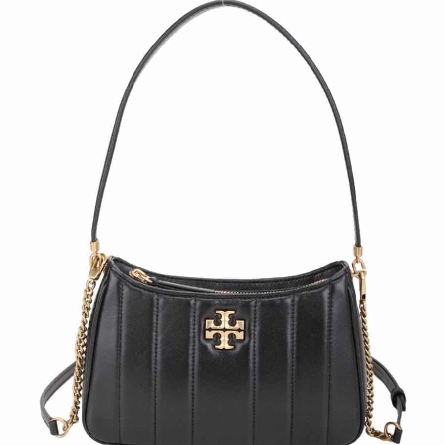 (全新未揹) Tory Burch 專櫃款 Kira 麻將包 腋下包 黑 全小羊皮 tb-0