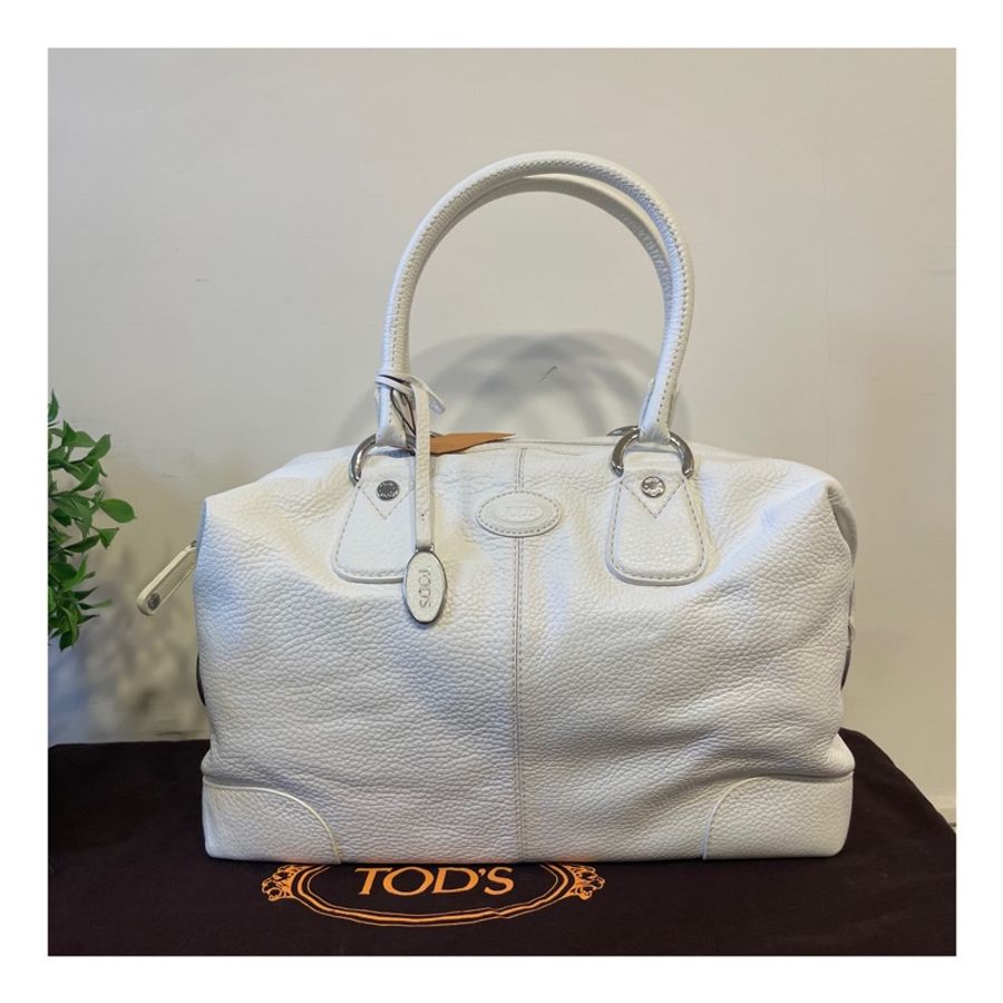 TOD’S 白色 大波士頓包 肩背包 手提包 波士頓包-0