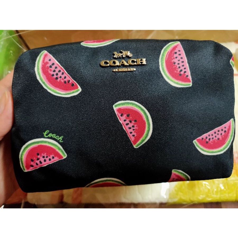 coach限量款西瓜化妝包-全新品現貨-已降價-0