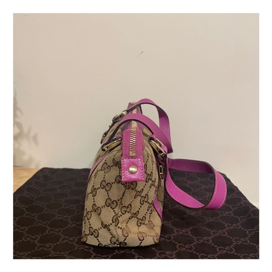 GUCCI ABBEY 經典帆布托特包 肩背包 手提包 小托特包 Small GG Canvas Tote-4