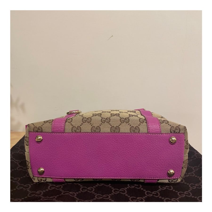 GUCCI ABBEY 經典帆布托特包 肩背包 手提包 小托特包 Small GG Canvas Tote-7