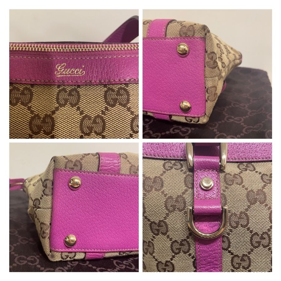 GUCCI ABBEY 經典帆布托特包 肩背包 手提包 小托特包 Small GG Canvas Tote-8