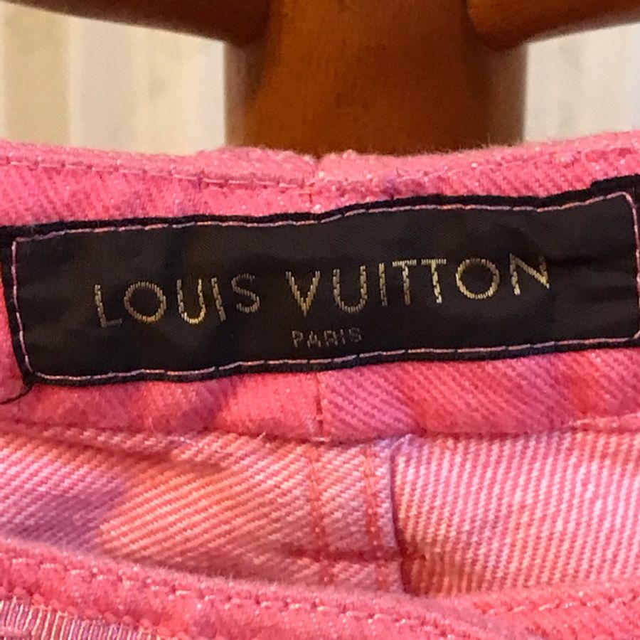 Louis Vuitton粉色牛仔褲 M適穿 約85成新-7