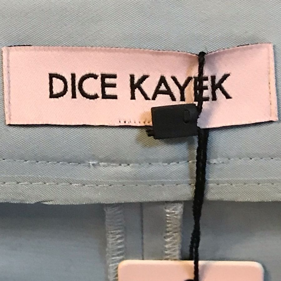 61)萬元精品Dice Kayek義大利質感水藍色七分褲 40號 M-小L適穿-3