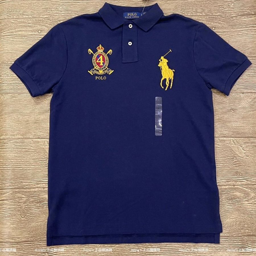 【台灣現貨】Ralph Lauren 男版POLO衫 大馬LOGO雙標款 短袖-0