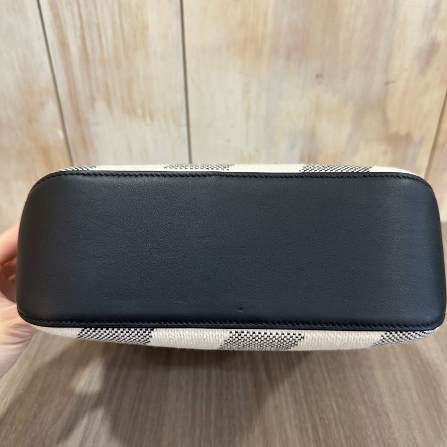 Hermes 黑白配色Cabas H En Biais 27新款H手提肩背兩用包 Z刻-24