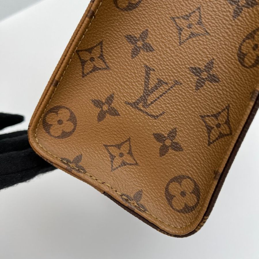 降價【LV】2023爆款 老花字紋 OnTheGo PM 三合一手提肩背購物二用包 M46373-15