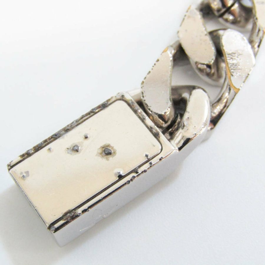 【日本直送】Louis Vuitton 鍊式手鍊 Monogram M62486 金屬手鐲 銀-4