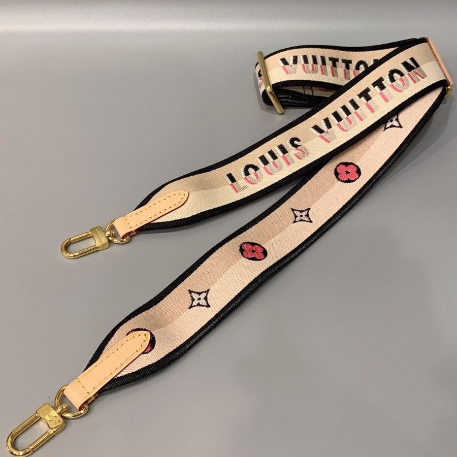 Louis Vuitton LV Bandoulière 雙拼色英文LOGO 圖騰 調整式背帶/肩帶/配件-0