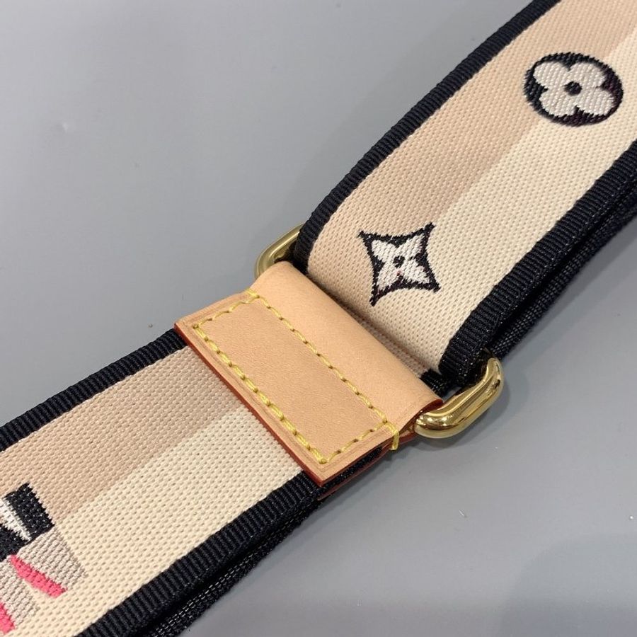 Louis Vuitton LV Bandoulière 雙拼色英文LOGO 圖騰 調整式背帶/肩帶/配件-1