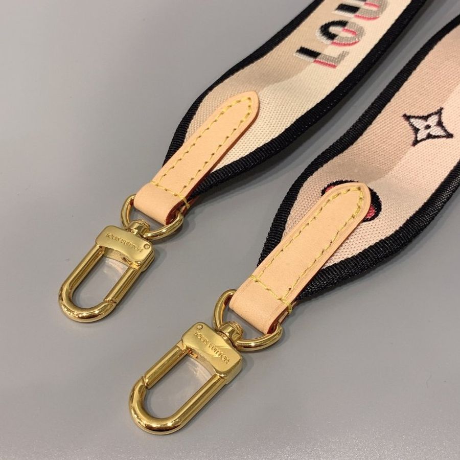 Louis Vuitton LV Bandoulière 雙拼色英文LOGO 圖騰 調整式背帶/肩帶/配件-2