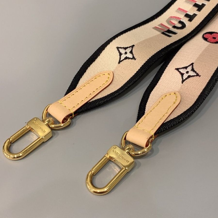 Louis Vuitton LV Bandoulière 雙拼色英文LOGO 圖騰 調整式背帶/肩帶/配件-3