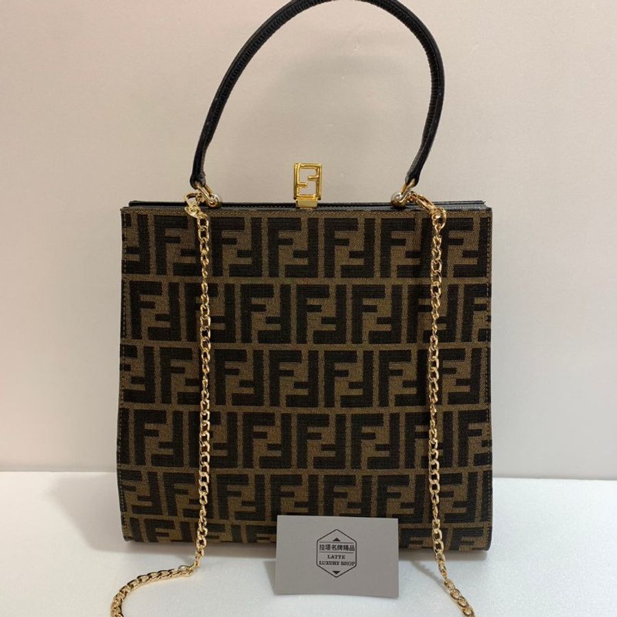 FENDI VINTAGE 手提包/鍊包/短斜背包 85成新-0